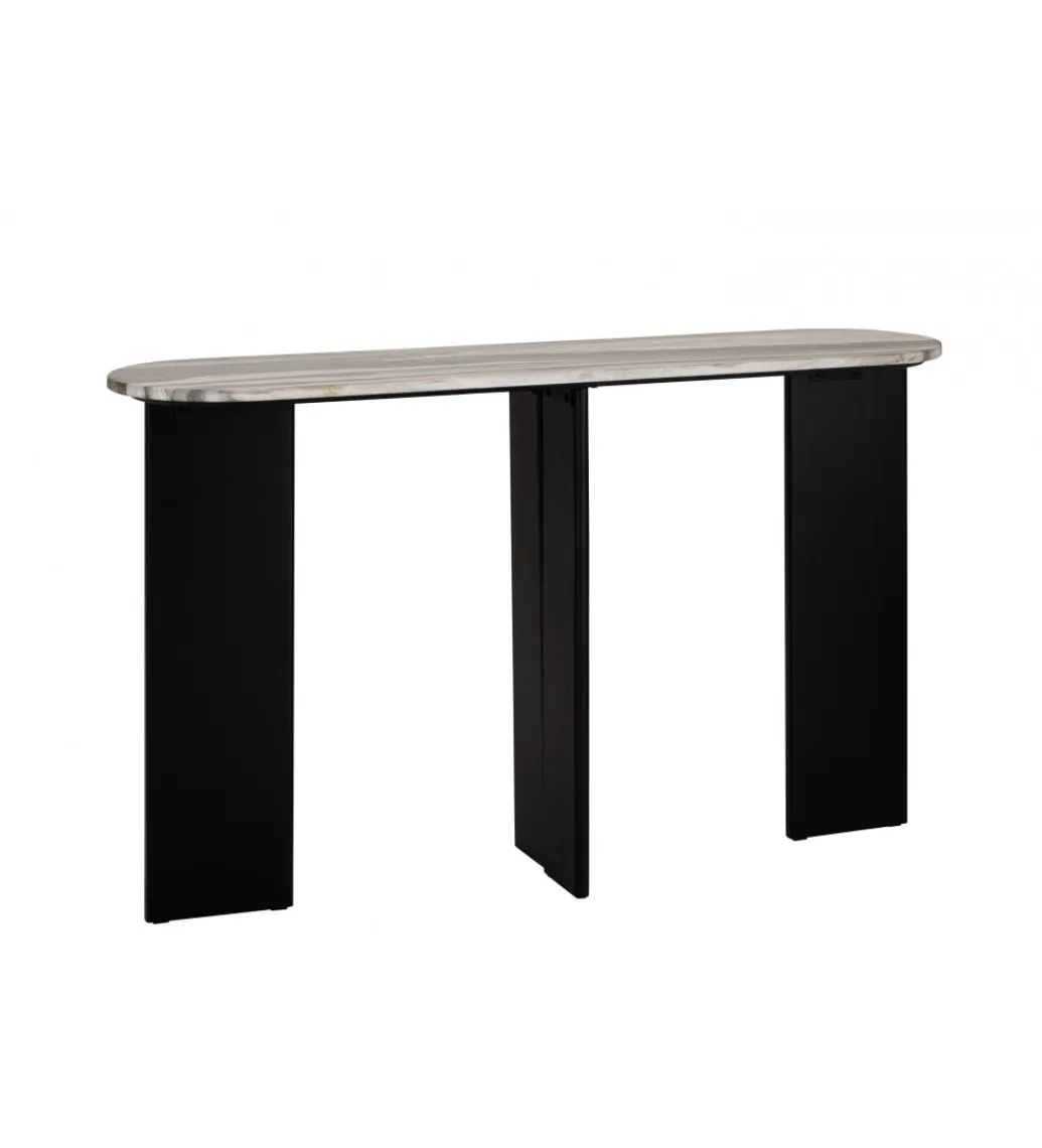 Konsola MATHILDE 140 cm czarno szara*J-Line Outlet
