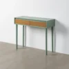 Konsola MESTARONY 90 cm zielona naturalna*Zona-Design Clearance