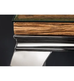Konsola MODERN BAROCK BARRACUDA 140 cm chromowany szklany blat BEZ blatu tekowego*Invicta Interior Sale