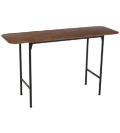 Konsola NEO 140 cm drewno kauczuk brązowa*J-Line New