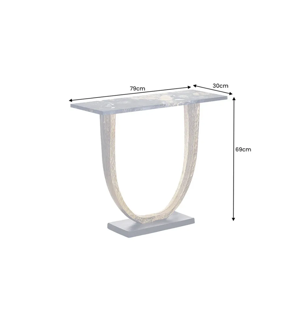 Konsola OMEGA 80 cm marmur czarny*Invicta Interior - przedsprzedaż