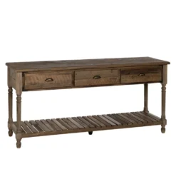 Konsola PERTON 184 cm drewno jodły brązowe*Zona-Design Online