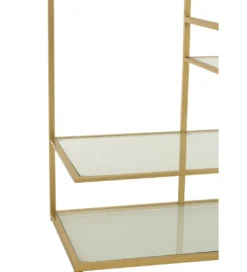 Konsola RACKYN 120 cm szklana złota*J-Line Best
