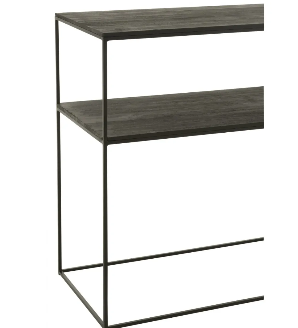 Konsola RECTANGLE 140 cm drewno czarne*J-Line Clearance