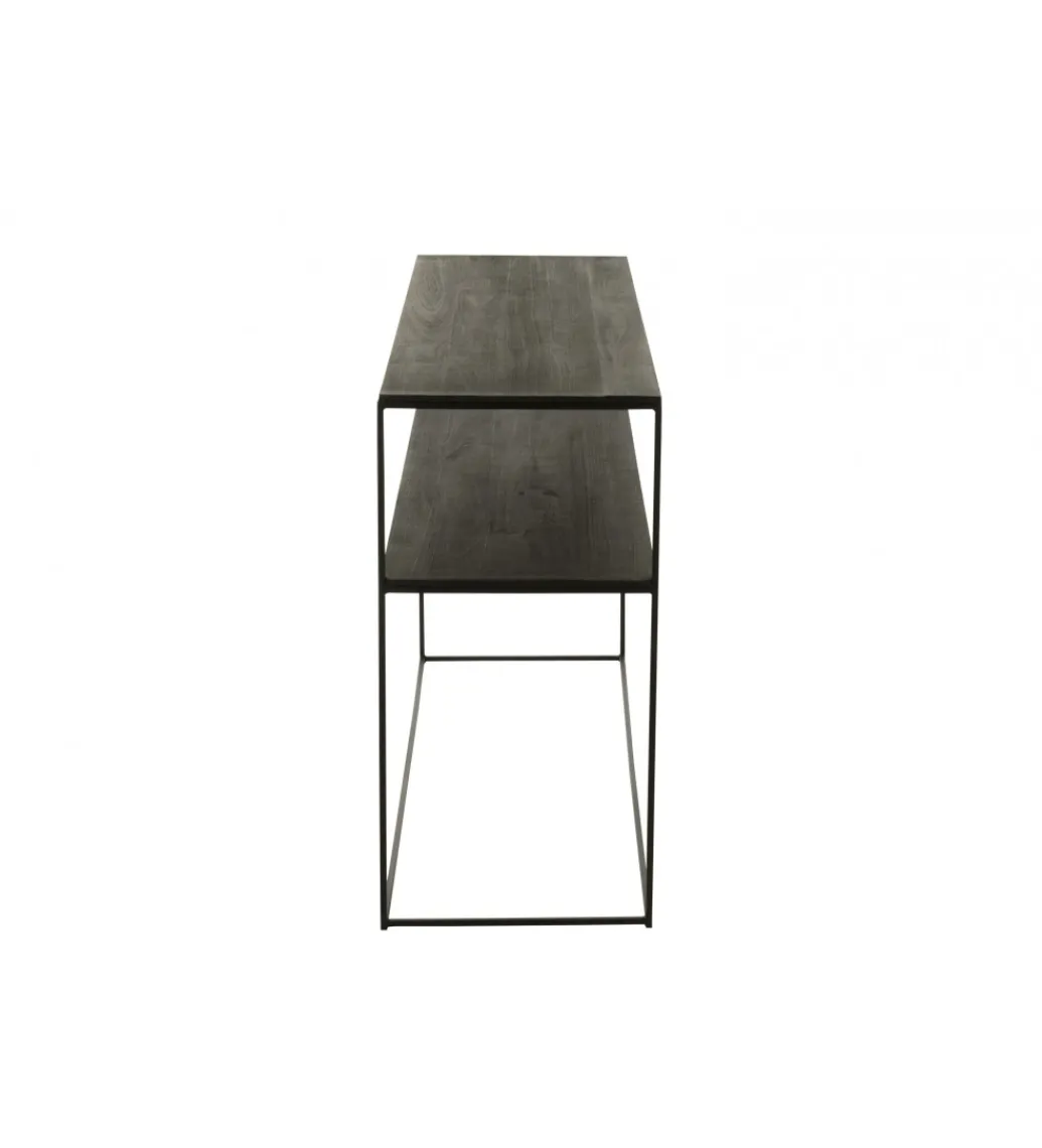Konsola RECTANGLE 140 cm drewno czarne*J-Line Clearance