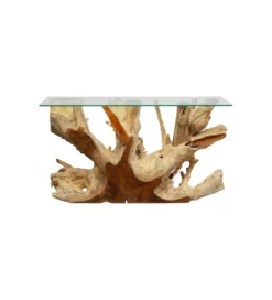 Konsola ROOTS 150 cm drewno teak naturalna*KARE Outlet