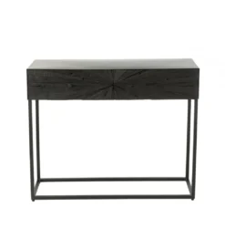 Konsola SHANIL 100 cm drewno czarna*J-Line New