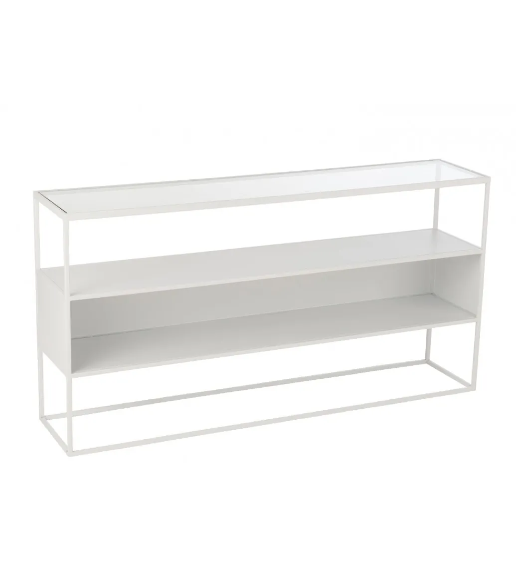 Konsola Square 140 cm biała*J-Line Online
