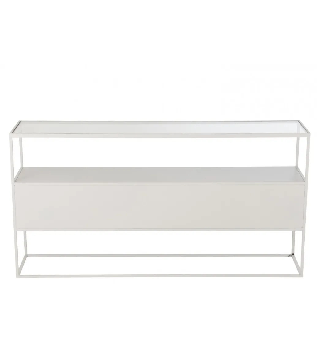 Konsola Square 140 cm biała*J-Line Online