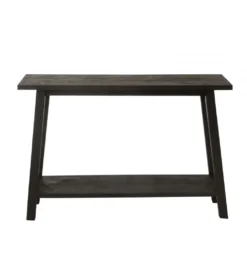 Konsola SQUARE 120 cm drewno mango czarne*J-Line Outlet