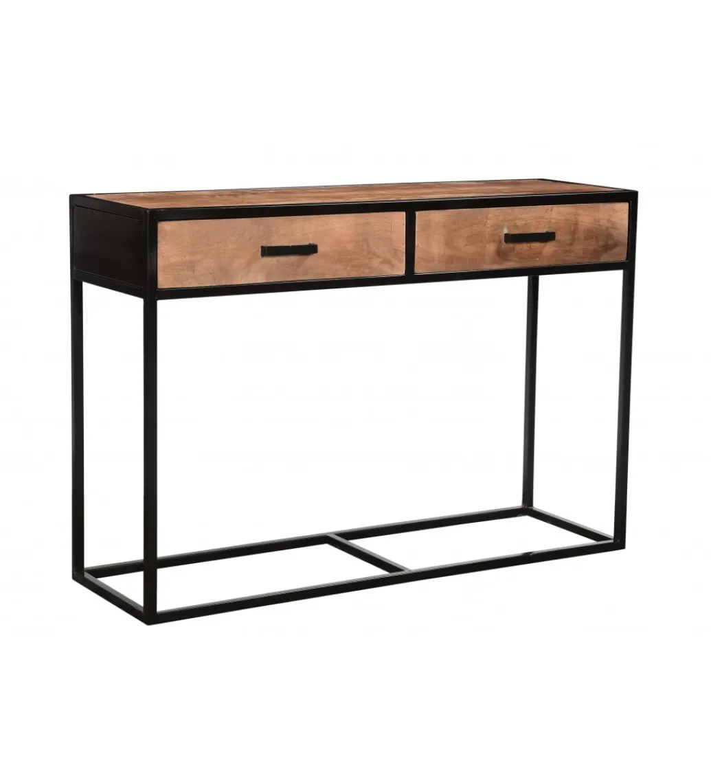 Konsola STUDY 120 cm drewno mango*LF-Design Online
