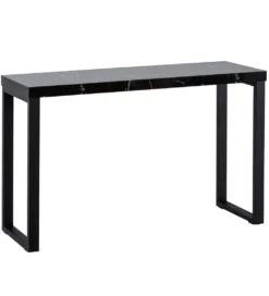 Konsola TOMLA 120 cm w optyce czarnego marmuru*WOHNLING, GERMANY Discount
