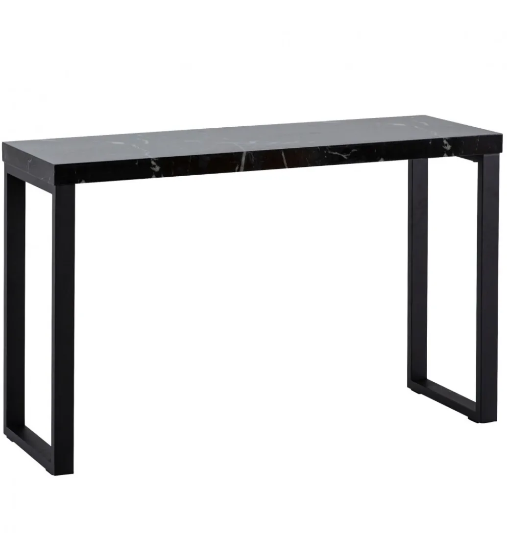 Konsola TOMLA 120 cm w optyce czarnego marmuru*WOHNLING, GERMANY Discount