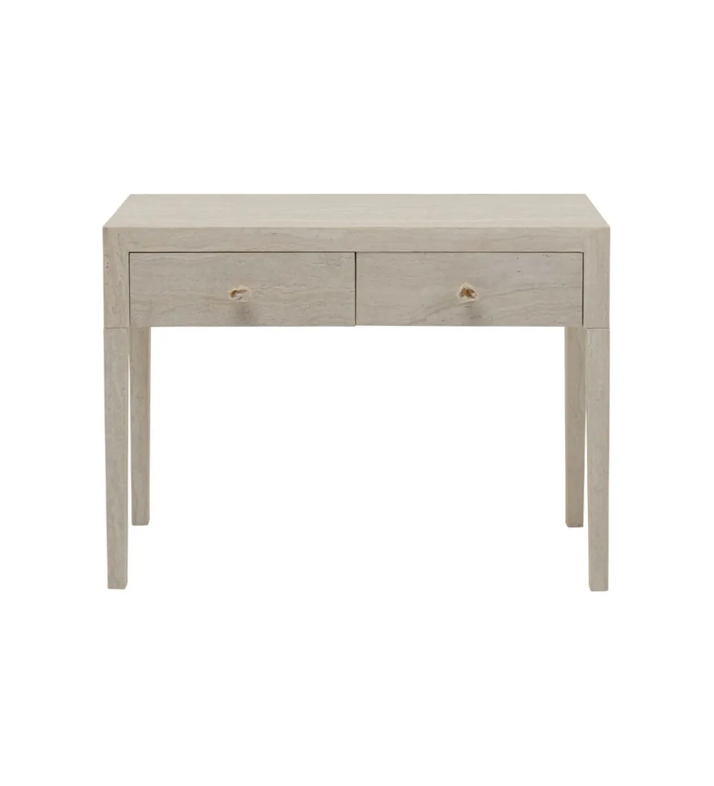 Konsola TRAVERTINO DRAWERS 100 x 77 cm naturalny beżowy*KARE Outlet