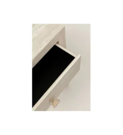 Konsola TRAVERTINO DRAWERS 100 x 77 cm naturalny beżowy*KARE Outlet