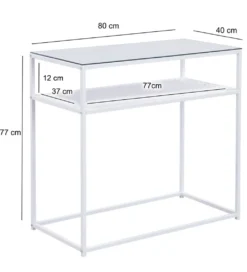 Konsola WOHNLING 80 cm biała*WOHNLING, GERMANY Outlet