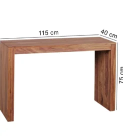 Konsola WOHNLING 115 cm drewno sheesham*WOHNLING, GERMANY Sale