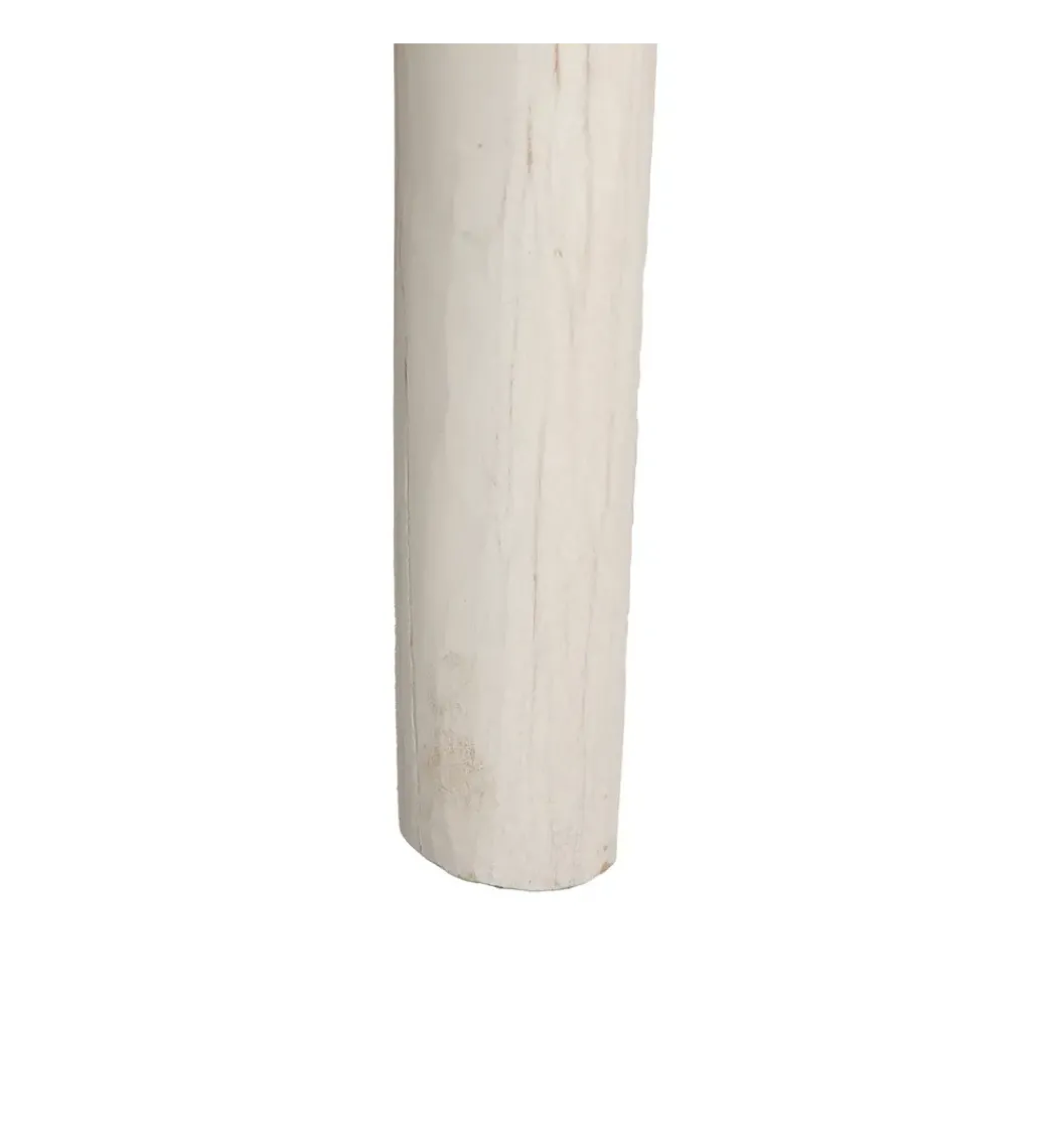 Konsola WORNYM 120 cm drewno teak biała przecierana*Zona-Design