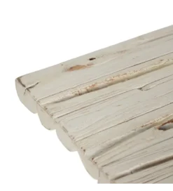 Konsola WORNYM 120 cm drewno teak biała przecierana*Zona-Design