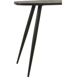 Konsola ZAMBIA 120 cm drewno teak czarna*J-Line New