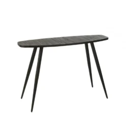 Konsola ZAMBIA 120 cm drewno teak czarna*J-Line New