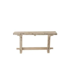 Konsola z drewna z recyklingu PONTE 150 cm bielony*J-Line Best