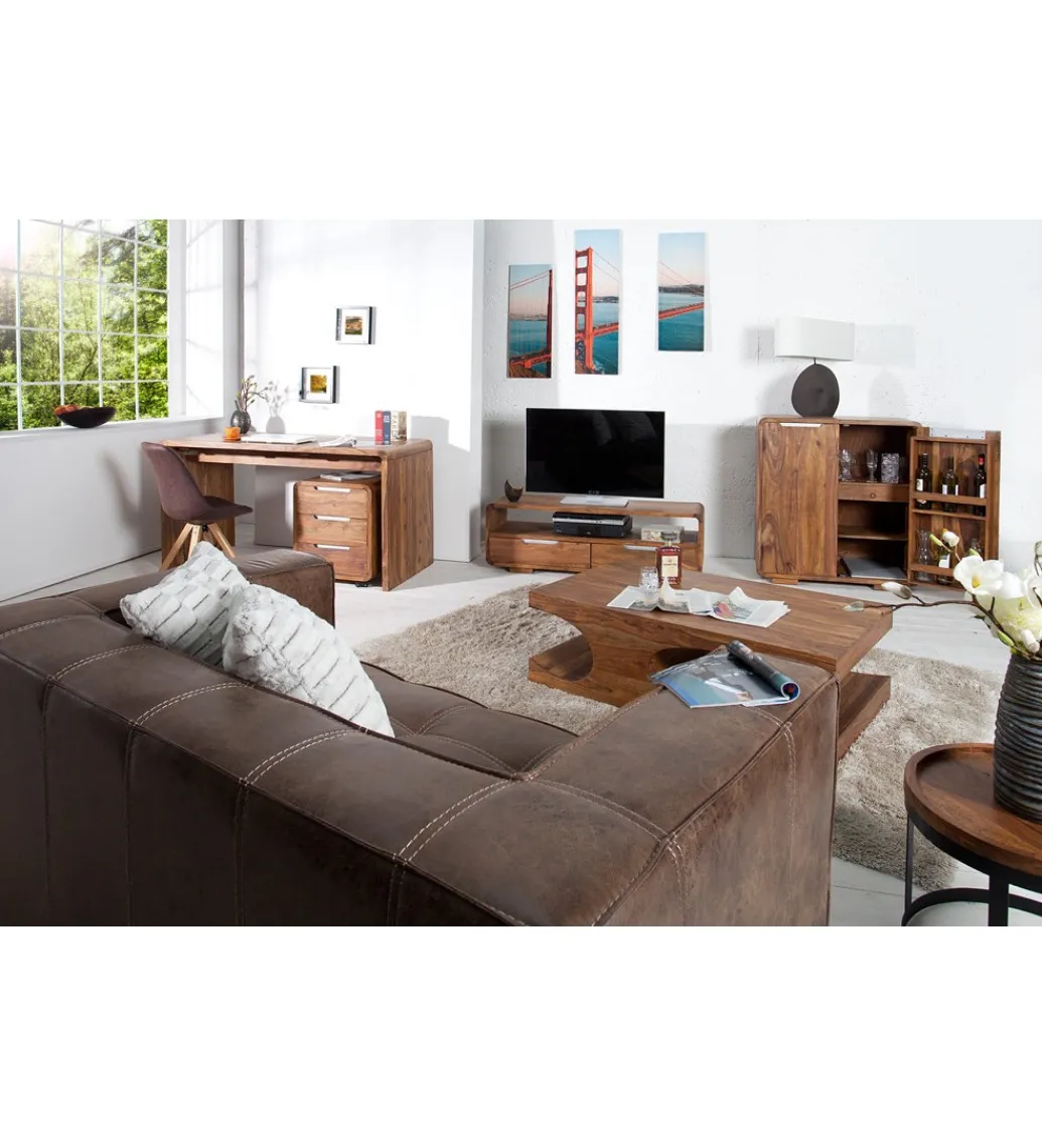 Kontener GOA do biurka INDIA 60 cm drewno Sheesham*Invicta Interior - przedsprzedaż Outlet