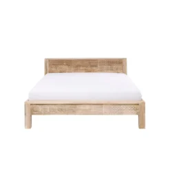 Łóżko PURO 180 x 200 cm drewno mango wysokie naturalne*KARE Outlet