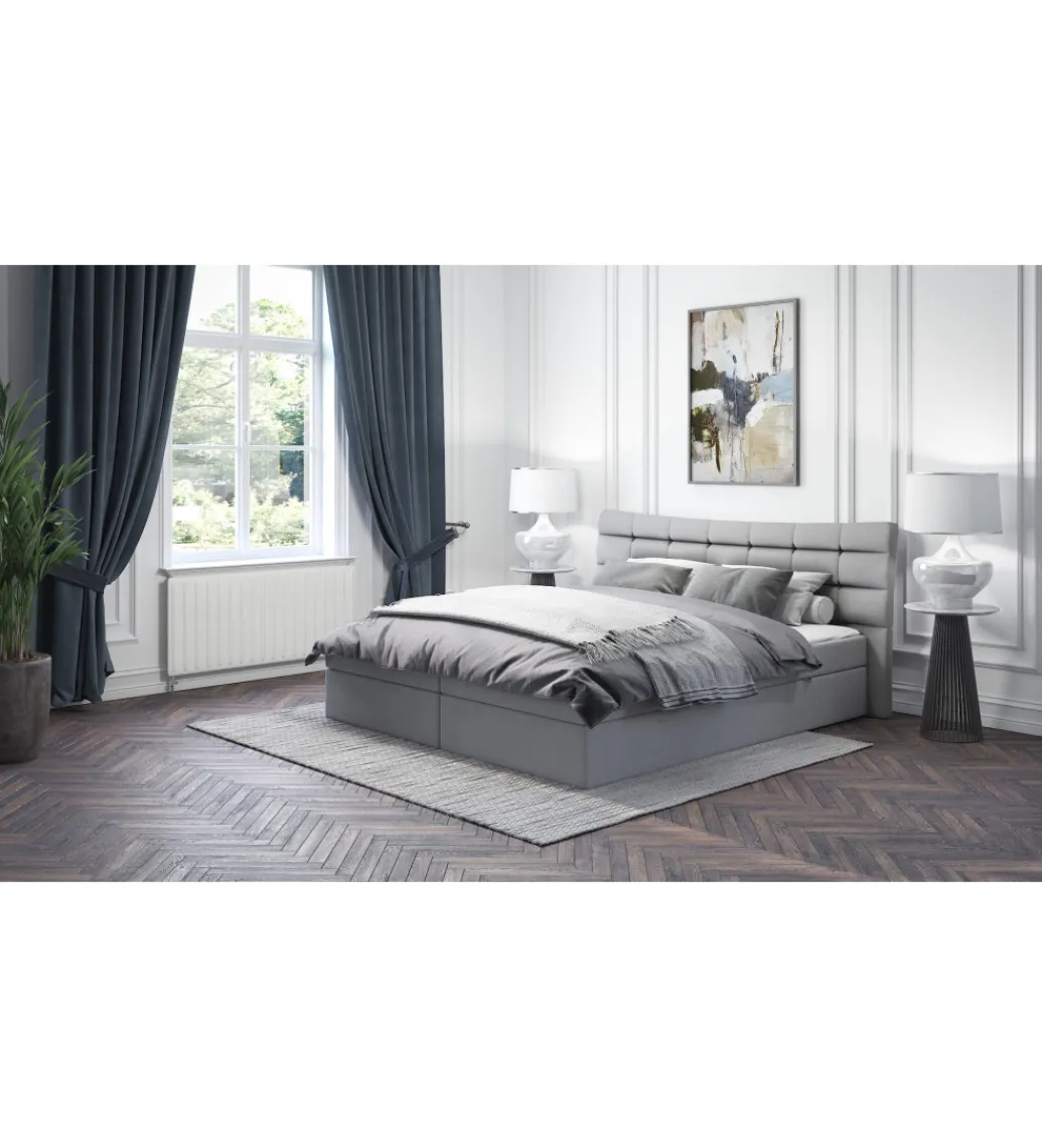 Łóżko VIVO z pojemnikiem na pościel od 120 do 200 cm wymiary do wyboru tkanina do wyboru*GZDDesign Outlet