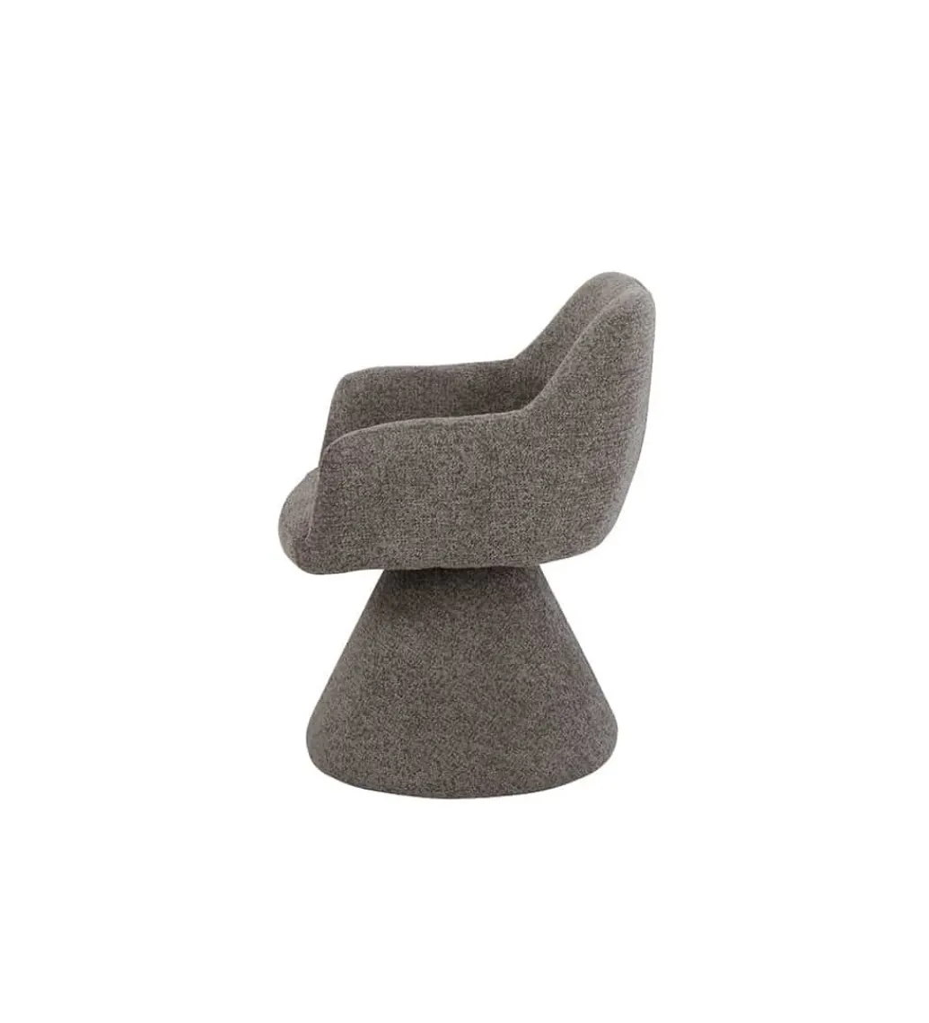 Krzesło AMBIENTO 79 cm obrót 180 stopni brązowe*Invicta Interior Best