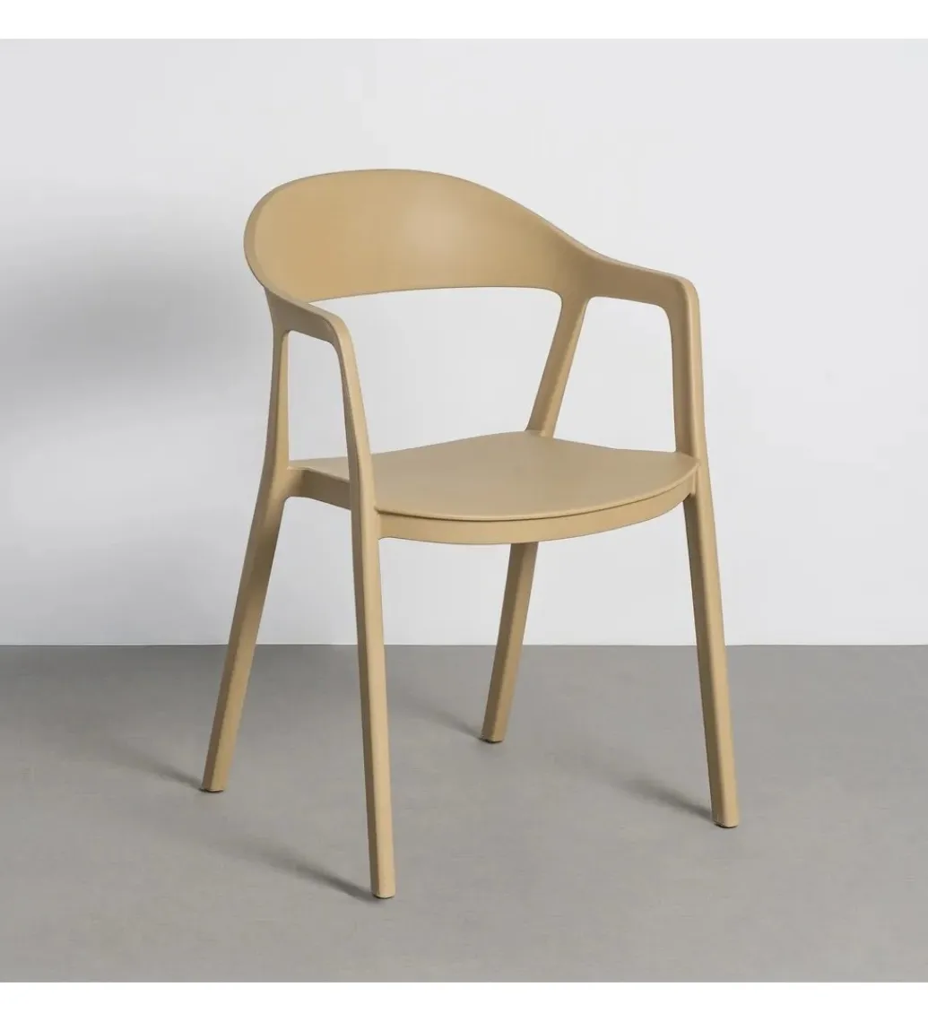Krzesło BARETO 80 cm khaki z podłokietnikami nogi v*Zona-Design Online