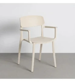 Krzesło BARETO 80 cm kremowe z podłokietnikami*Zona-Design Outlet