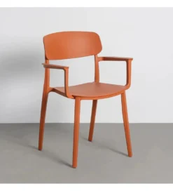 Krzesło BARETO 80 cm pomarańczowe z podłokietnikami*Zona-Design Online