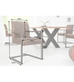 Krzesło Big Aston antyczny brąz*Invicta Interior Discount