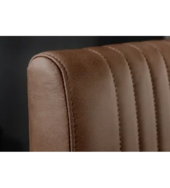 Krzesło BIG ASTON skórzane ciemnobrązowe*Invicta Interior Outlet
