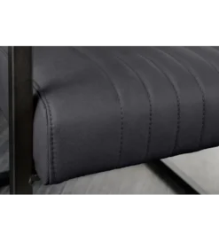 Krzesło BIG ASTON skórzane czarne*Invicta Interior Discount