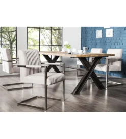 Krzesło Big Aston szare*Invicta Interior Online