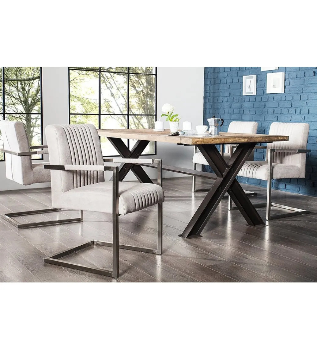 Krzesło Big Aston szare*Invicta Interior Online