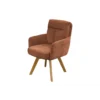 Krzesło BIG GEORGE chenille brązowy*Invicta Interior New