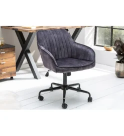 Krzesło biurowe Dutch Comfort ciemnoszare*Invicta Interior Online