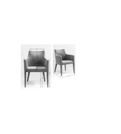 Krzesło BLACK MODE 87 cm welwet szary*KARE