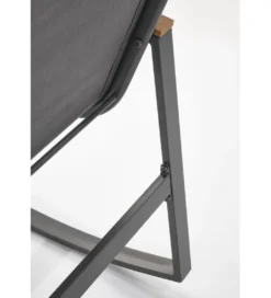 Krzesło bujane ZLATAN 97 cm popielate*Halmar