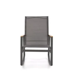 Krzesło bujane ZLATAN 97 cm popielate*Halmar