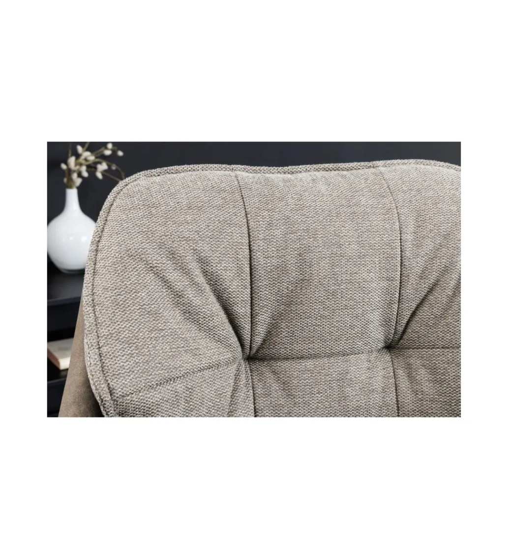 Krzesło CASAR Lounger obrotowe 180 stopni taupe*Invicta Interior New