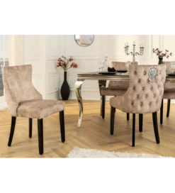Krzesło CASTLE DELUXE welur beżowy*Invicta Interior Hot