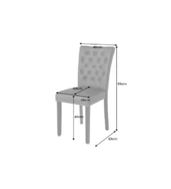 Krzesło CASTLE ekoskóra koniakowy brąz*Invicta Interior - przedsprzedaż