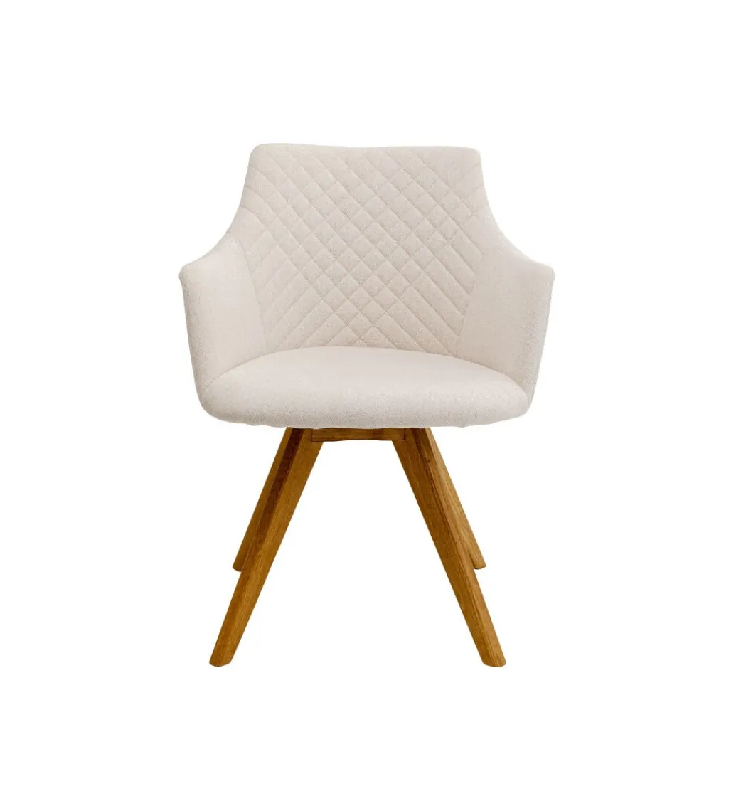 Krzesło COCO WOOD kremowe Chenille*KARE Online