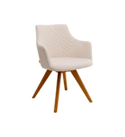 Krzesło COCO WOOD kremowe Chenille*KARE Online