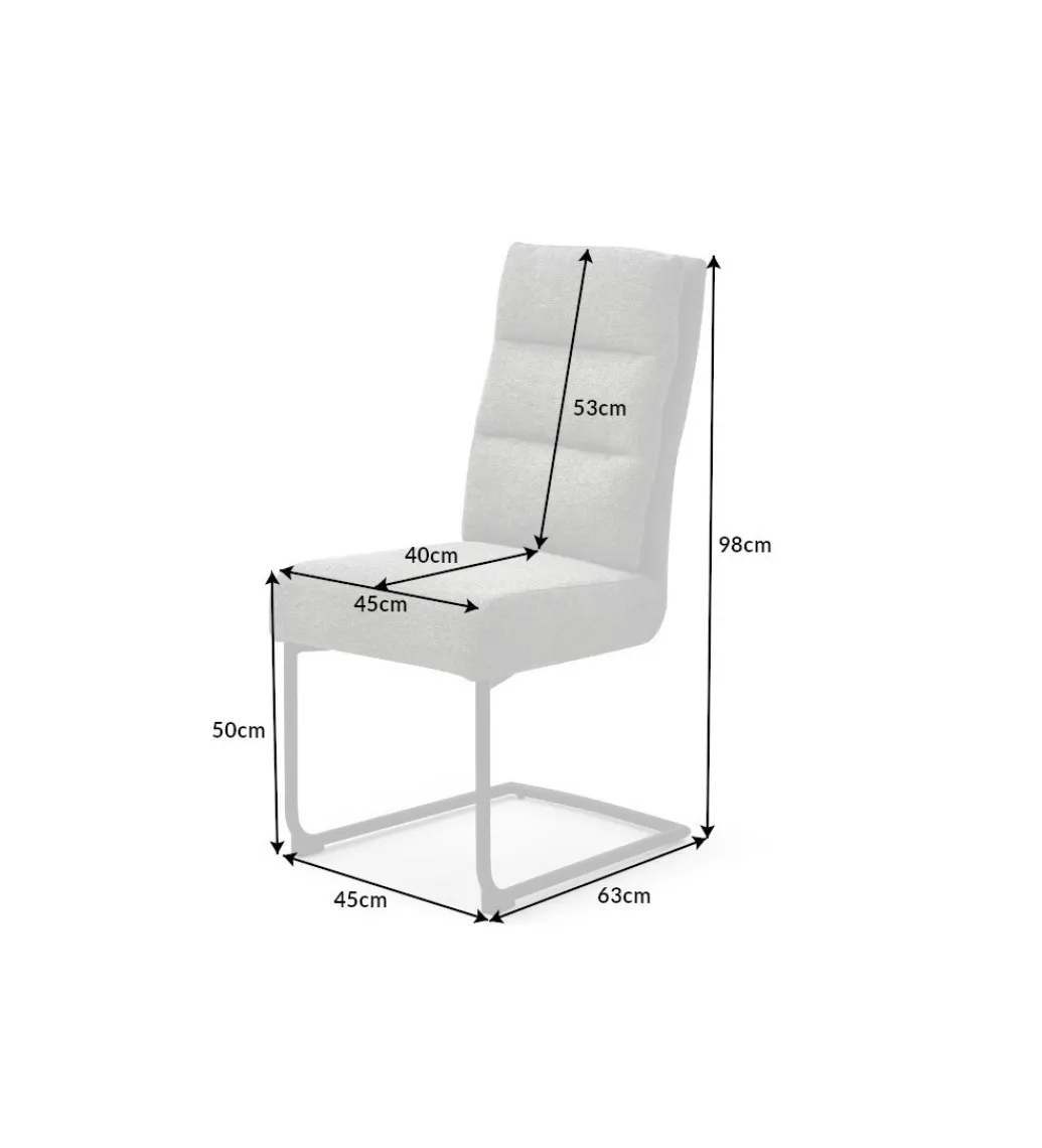 Krzesło Comfort ciemnoszare*Invicta Interior New