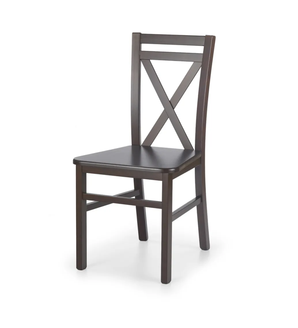 Krzesło DARIUSZ II 90 cm w optyce ciemnego orzecha*Halmar Outlet